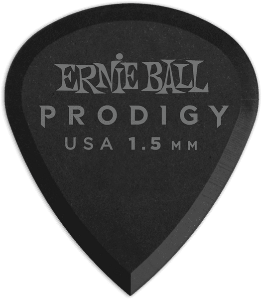 Ernie Ball PRODIGY BLACK 3S MINI 1.5MM PICKS 6 PACK