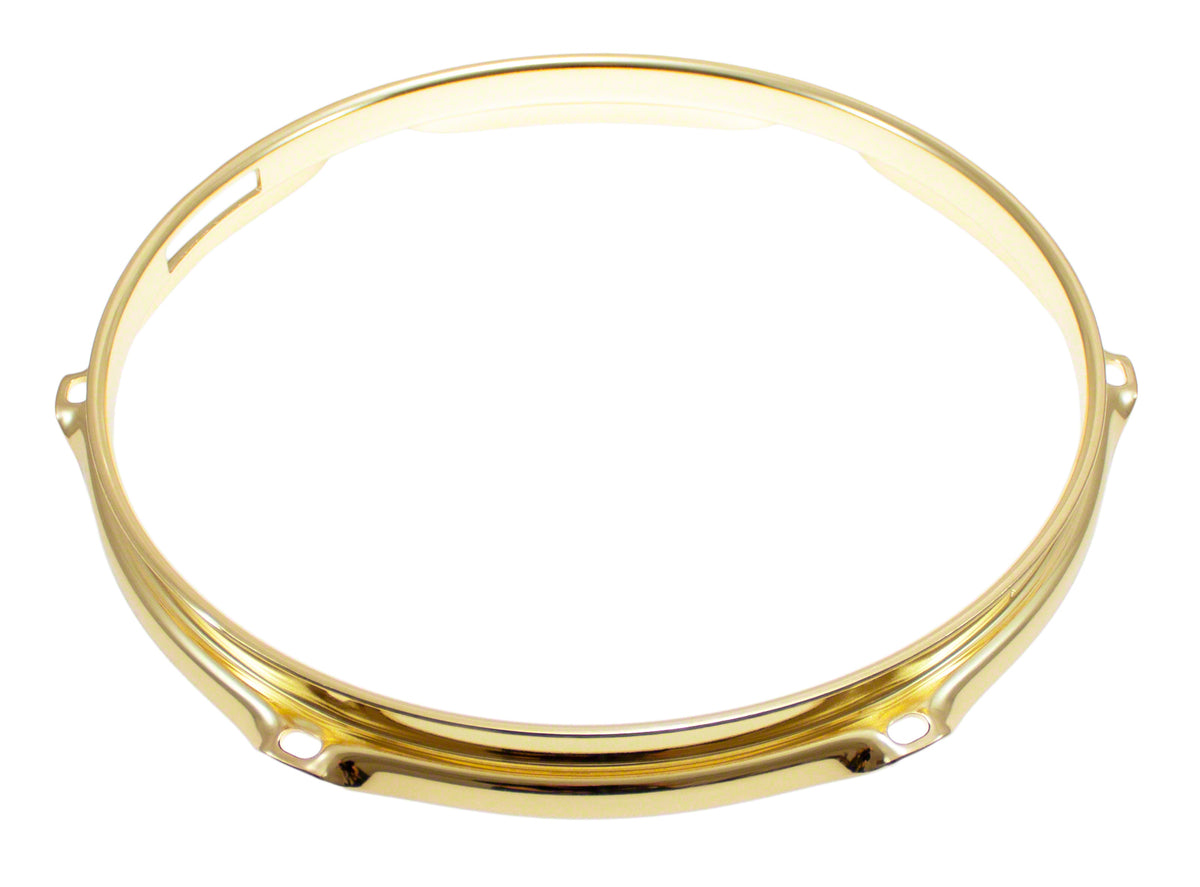 H23-1-6S-BR - 10" 6 HOLES SNARE SIDE BRASS 2.3MM SUPER TRIPLE FLANGE DRUM HOOP