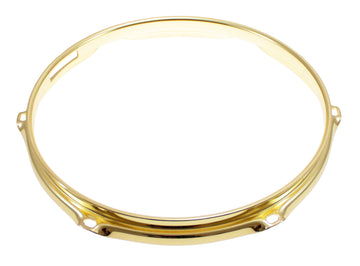 H23-1-6S-BR - 10" 6 HOLES SNARE SIDE BRASS 2.3MM SUPER TRIPLE FLANGE DRUM HOOP