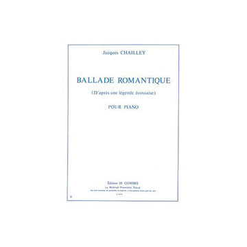 Chailley - Ballade Romantique - Piano