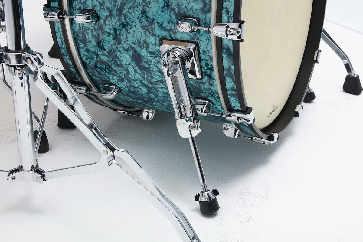 STARCLASSIC MAPLE ROCK 22 DRUM KIT CHROME SHELL HARDWARE TURQUOISE PEARL
