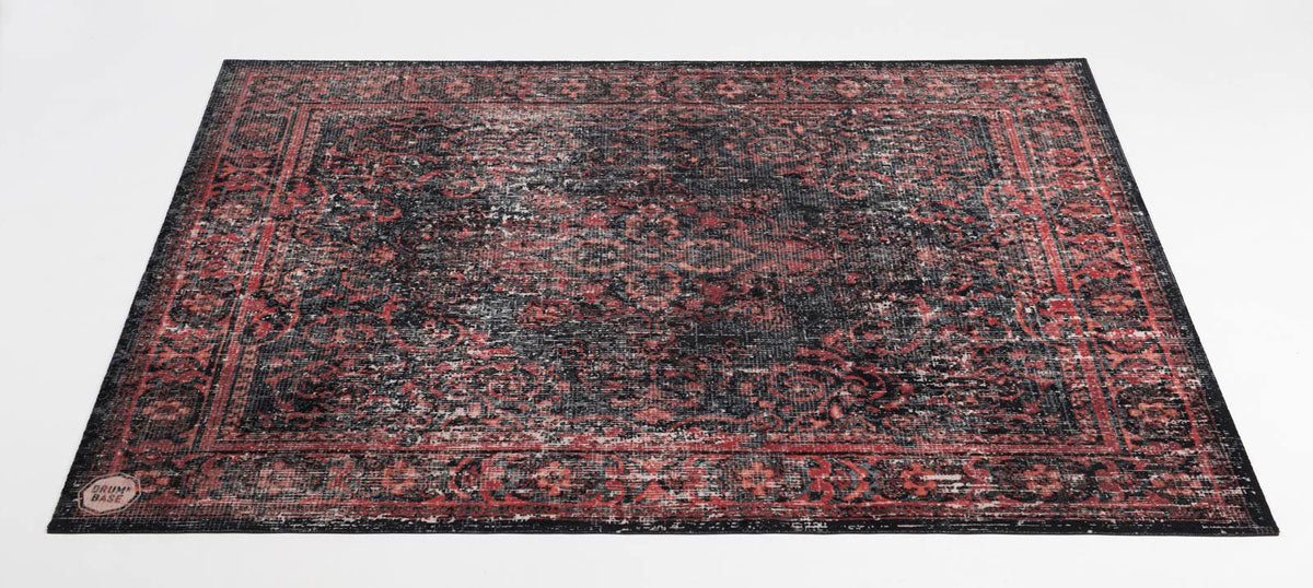 VPCLB-BLR VINTAGE PERSIAN CLUB SERIES 1.63 X 1.42M ANTI-SLIP BLACK RED