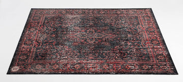 VPCLB-BLR VINTAGE PERSIAN CLUB SERIES 1.63 X 1.42M ANTI-SLIP BLACK RED