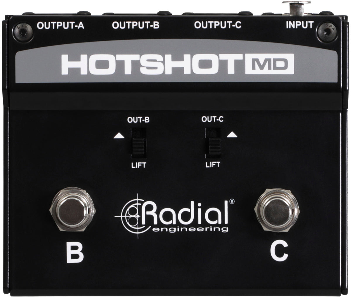 HOTSHOT-MD Microphone switcher with 3 outputs
