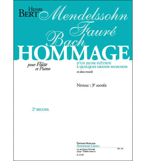 Leduc Hommage D'Un Jeune Flutiste Vol. 2