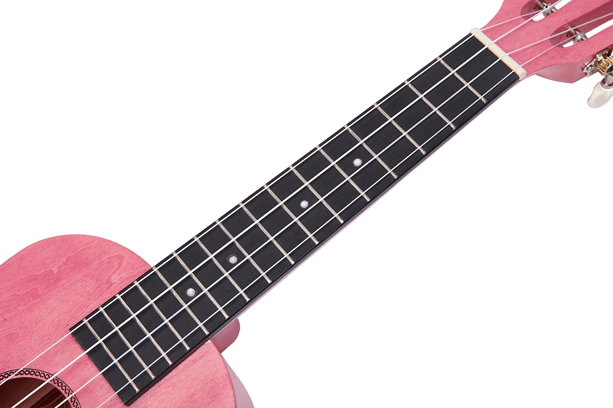 Ukulele Island Concert Coral Pink + Cover