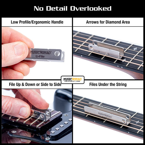 MN813 U-shaped Diamond File - 3-Pack (1.25'' 2'' 3'')