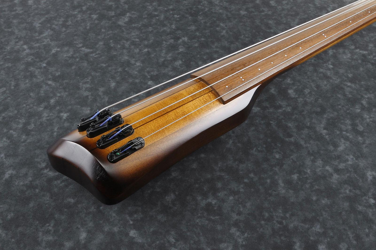 UB804-mob Mahogany Oil Burst Upright Bass Workshop