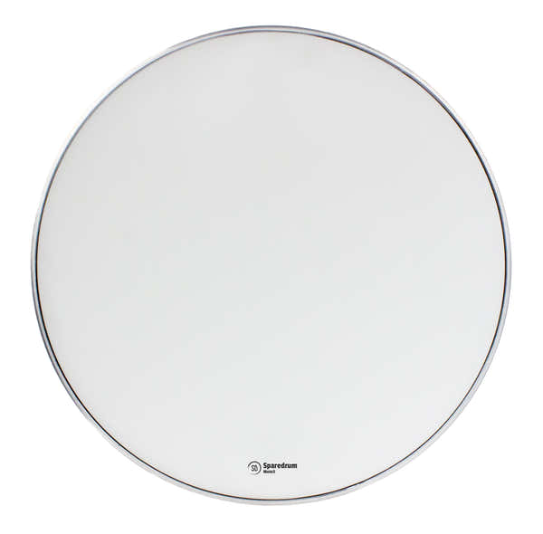 Sparedrum M3W24B 24" BD MESH HEAD MUTE 3-PLY SILENT WHITE