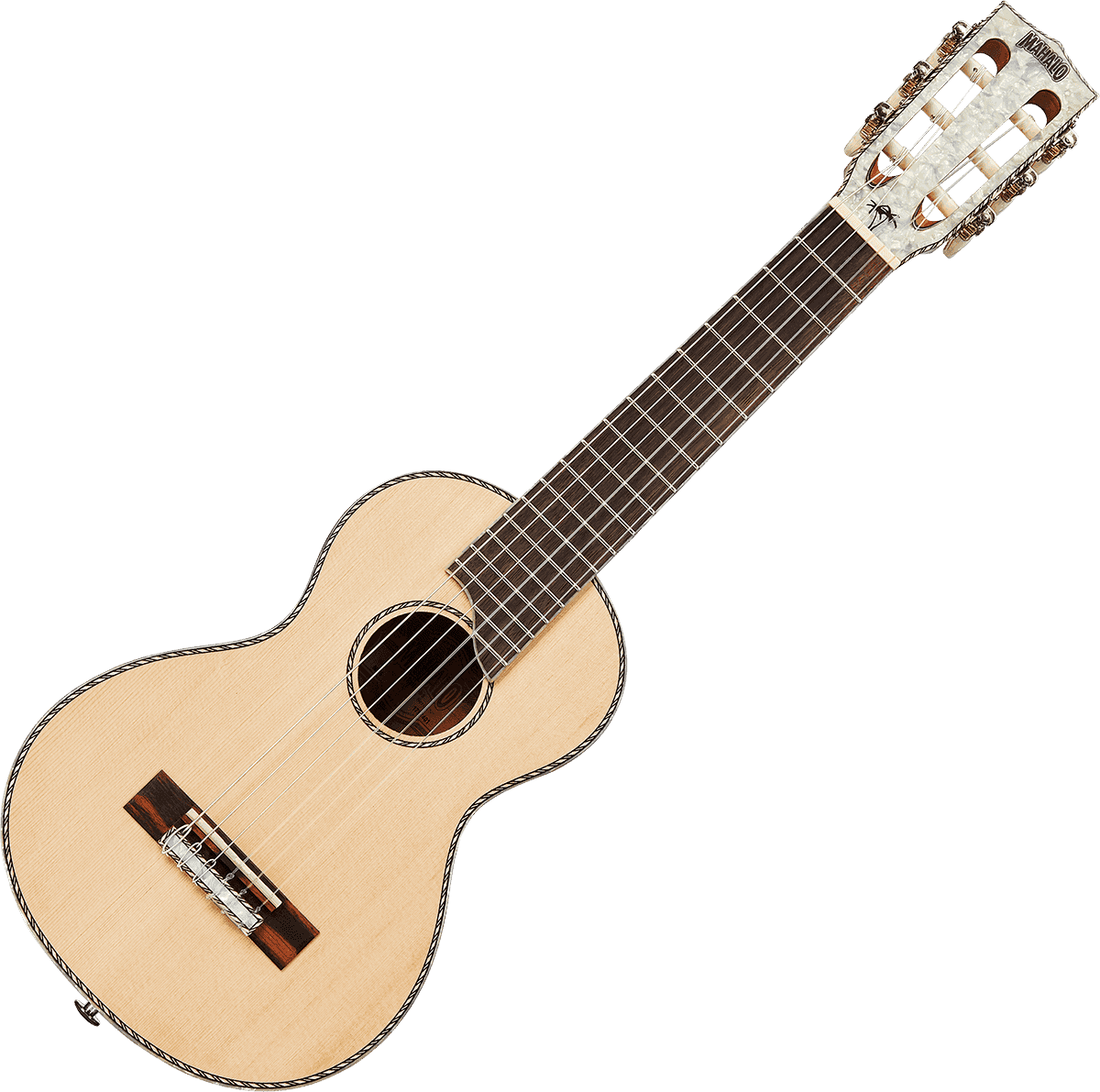 Guitalele Natural Pearl Head + Cover