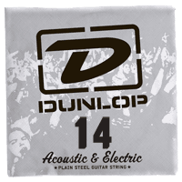 Dunlop ELECTRIC STRINGS NICKEL PLATED STEEL UNIT SOLID STEEL 014
