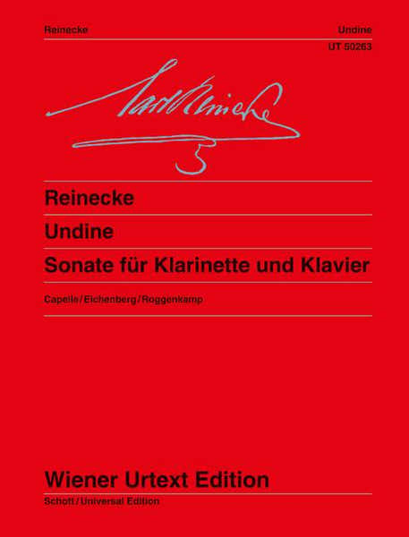 Wiener Urtext Edition Reinecke - Undine Op.167 - Clarinette / Piano