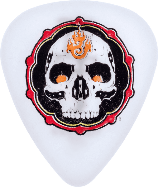Dunlop 36 x 0,60mm Blackline II Alan Forbes Flame Skull White