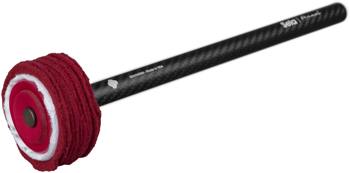 Gong Mallet Vikrampal Fine Touch Soft - Medium, Burgundy