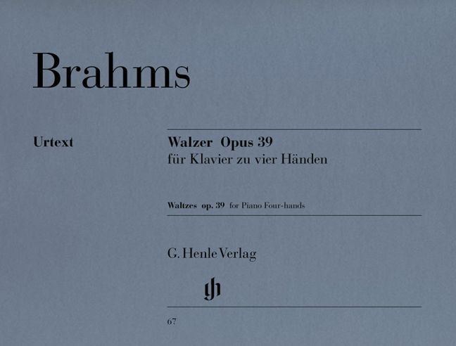 BRAHMS J. - WALTZES OP. 39