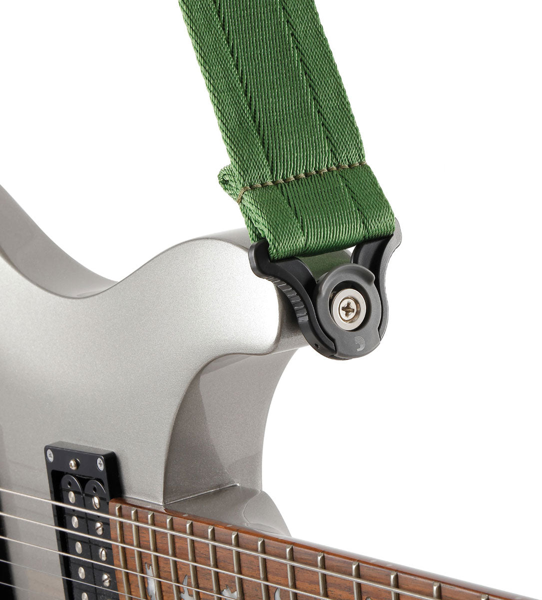 Auto Lock Guitar Strap, Verdant