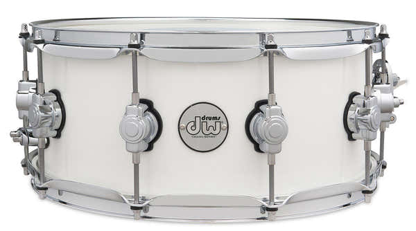 SNARE DRUM DESIGN SERIES WHITE GLOSS DDLM614SSWH