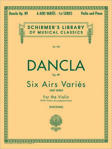 Dancla Charles - 6 Airs Varies Op.89 - Violon et Piano