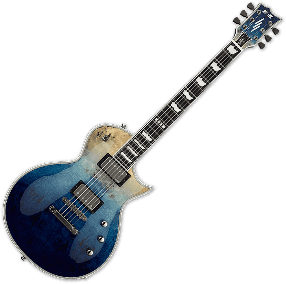 E-II Eclipse Burled Maple Blue Natural Fade
