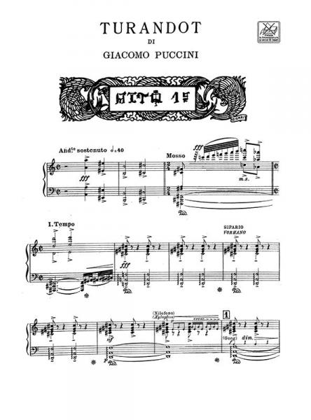 PUCCINI G. - TURANDOT TESTO ITALIANO TEDESCO - CHANT ET PIANO