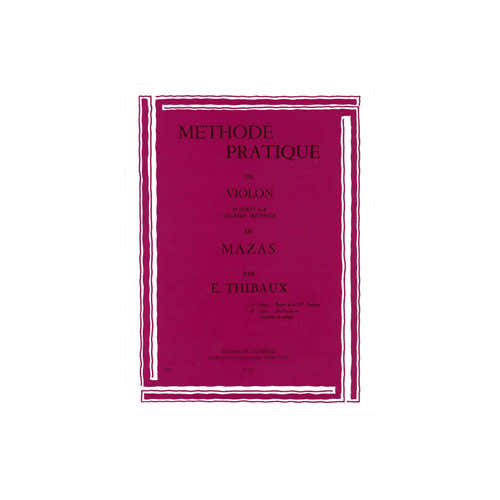 Combre Thibaux - Méthode D'après Mazas Vol.1 - Violon