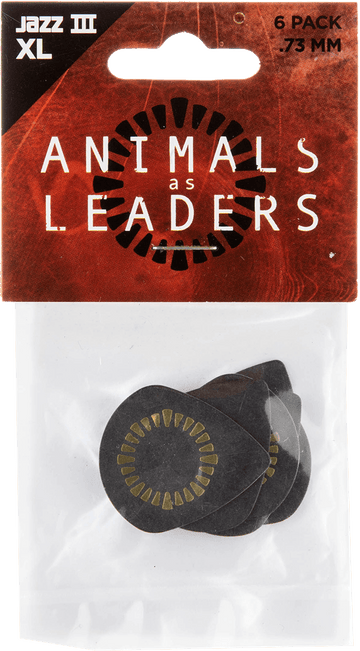 6 x 0,73mm Animal As Leaders Tortex Jazz III XL Black