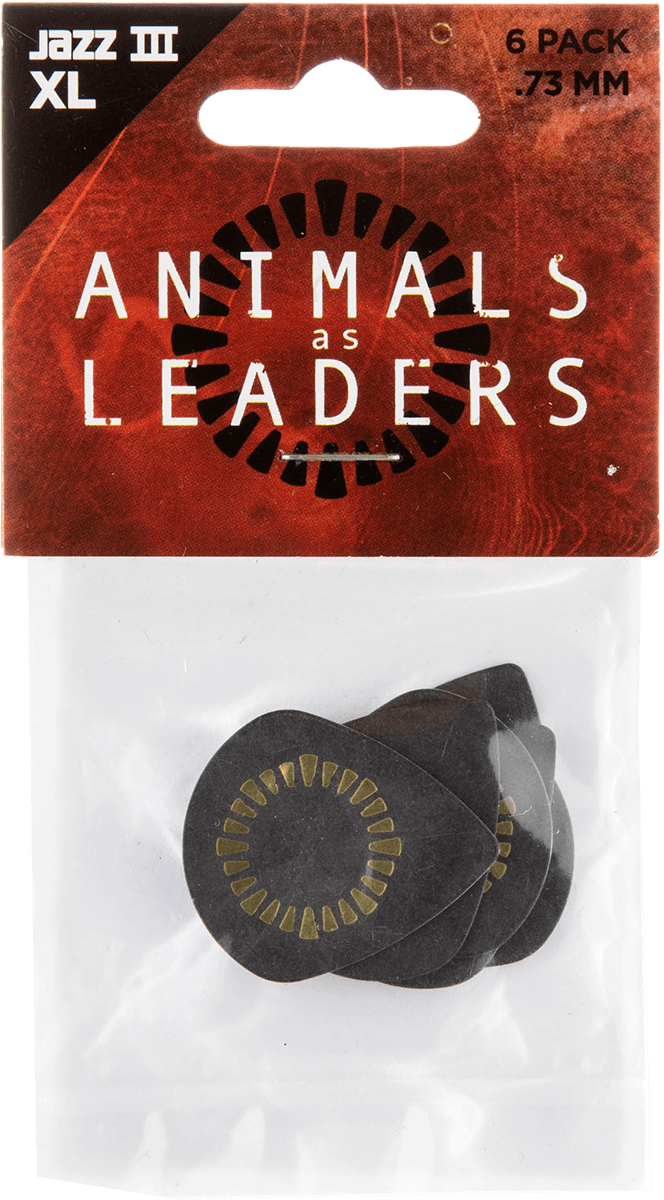 6 x 0,73mm Animal As Leaders Tortex Jazz III XL Black