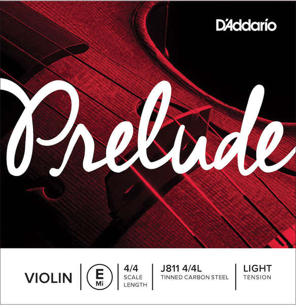 D'ADDARIO STRING ALONE (RE) FOR VIOLIN 4/4 PRELUDE TENSION LIGHT