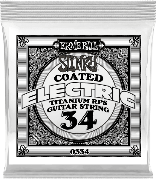 Ernie Ball .034 SLINKY COATED NICKEL WOUND ELECTRIC GUITAR STRINGS
