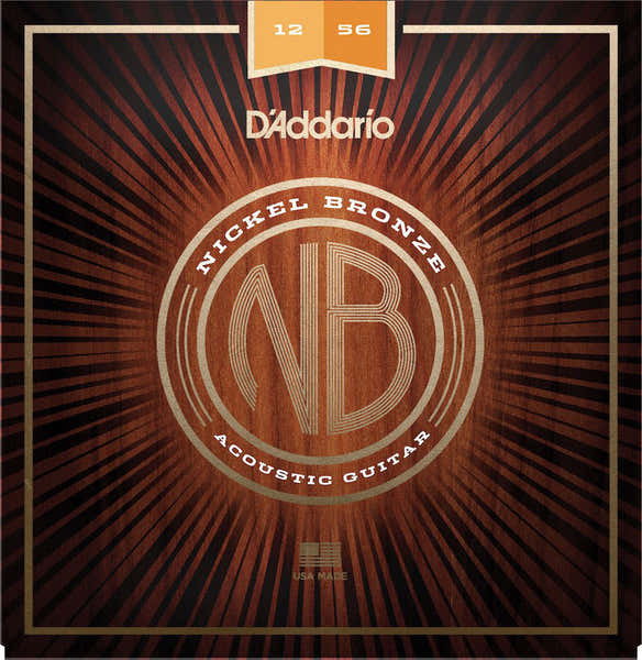 D'ADDARIO NICKEL BRONZE LIGHT TOP / MED BOTTOM 12-56