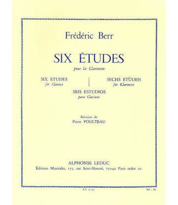 Berr Frederic - Six Etudes Pour Clarinette