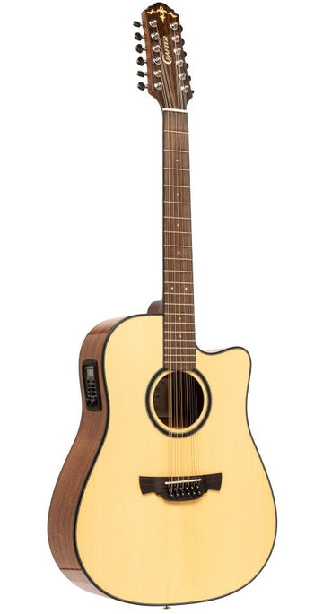 Able Series 600 Cutaway Dreadnought Electric-Acoustic Guitar With Solid Spruce Top 12 Strings