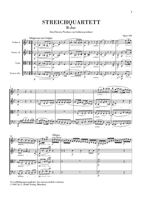 Beethoven L.V. - String Quartet In BB Major Op. 130 And Great Fugue Op. 133