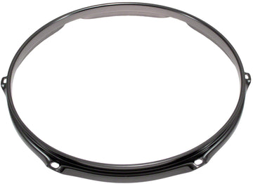 H30-12-6BK - 12" 6 Holes Black 3.0mm Super Triple Flange Drum Hoop