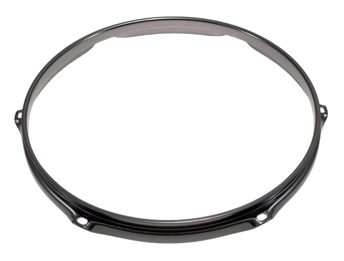H23-10-6BK - 10" 6 HOLES BLACK 2.3MM SUPER TRIPLE FLANGE DRUM HOOP