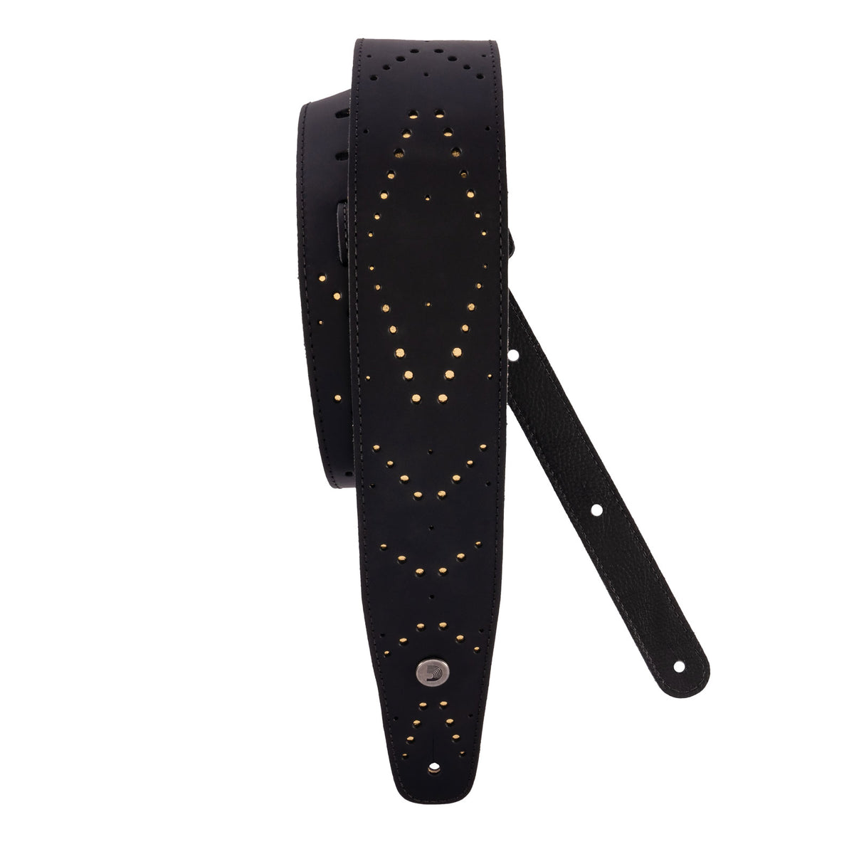 Vented Leather Guitar Strap Star Dust