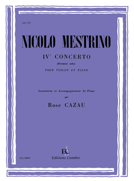 Mestrino - 1er Solo Du 4eme Concerto - Violon
