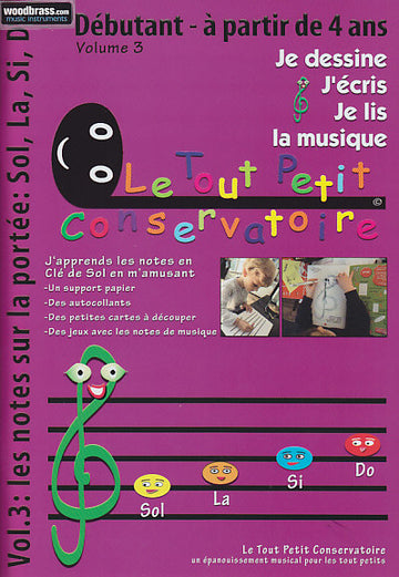 Je Dessine J'Écris Je Lis La Musique Vol.3 (À Partir De 4 Ans)