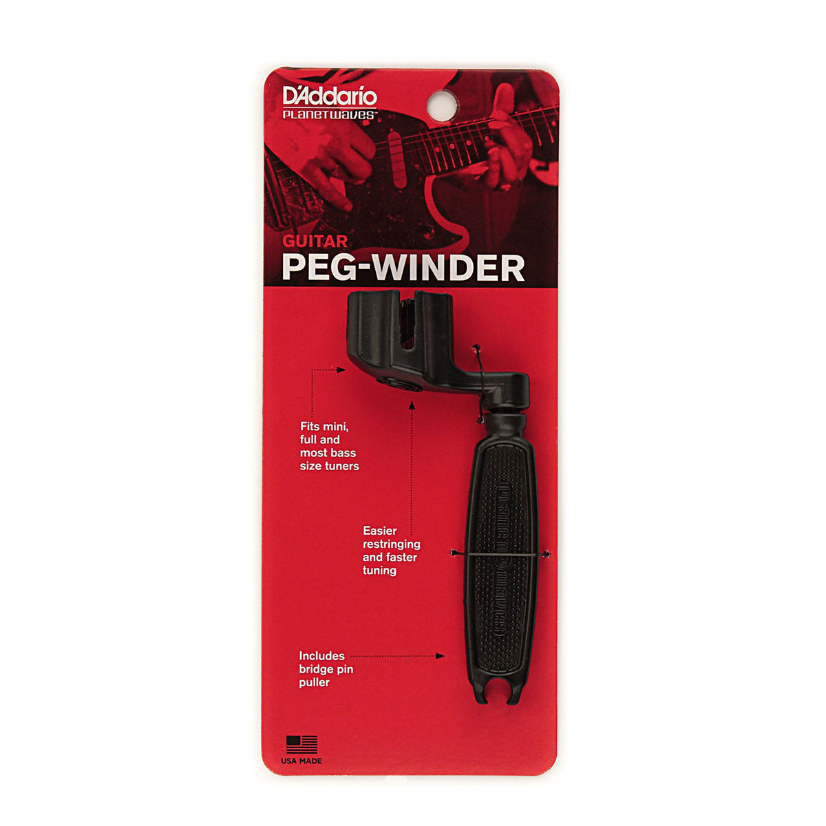 Ergonomic Guitar Peg Winder