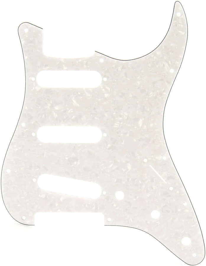 Strat SSS White Pearl Pickguard