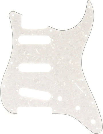 Strat SSS White Pearl Pickguard