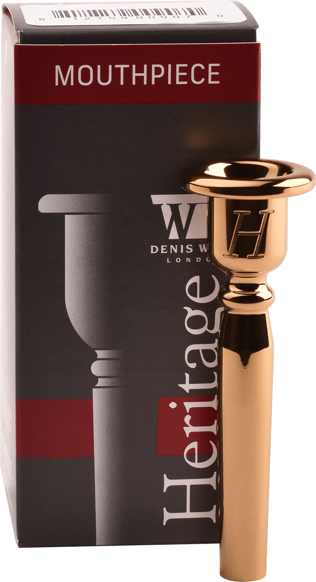 MOUTHPIECE TRUMPET HERITAGE GOLD PLATED 4X