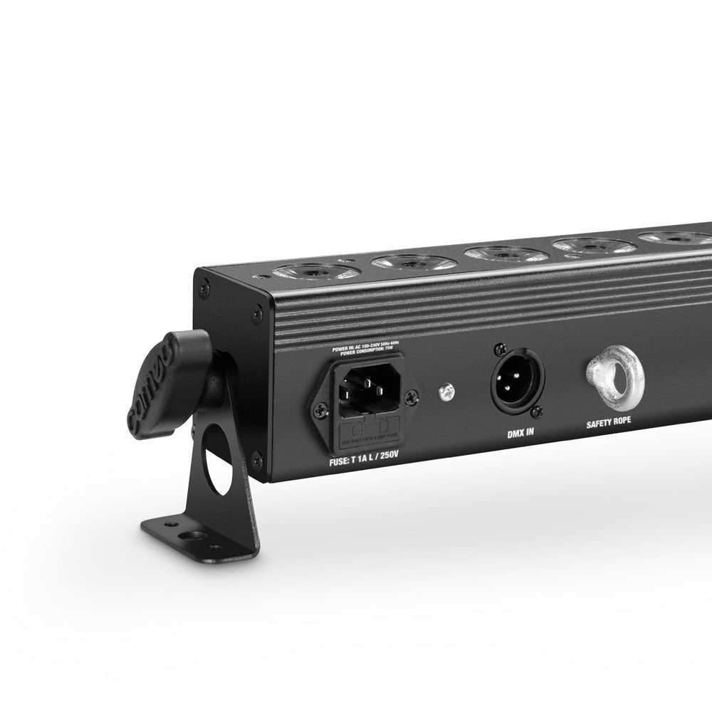 TRIBAR 400 IR - TRICOLOR LED BAR (RGB) 24 X 3 W BLACK BOX WITH INFRARED REMOTE CONTROL