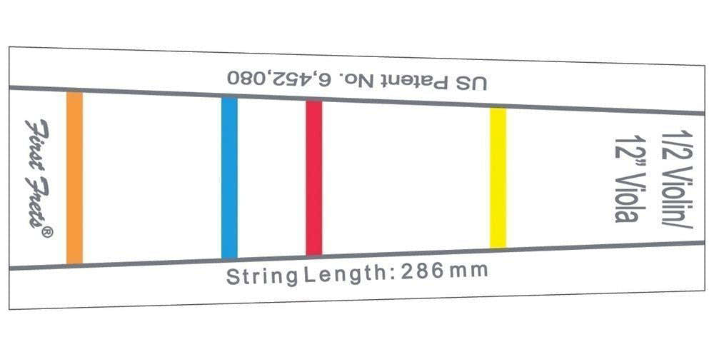 3/4 FINGERBOARD MARKING FIRST FRET 33 MM FOR VIOLINS AND 33 CM (13") VIOLAS
