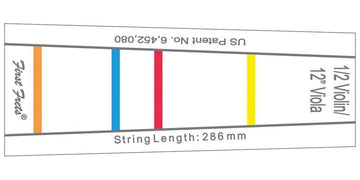 3/4 FINGERBOARD MARKING FIRST FRET 33 MM FOR VIOLINS AND 33 CM (13") VIOLAS