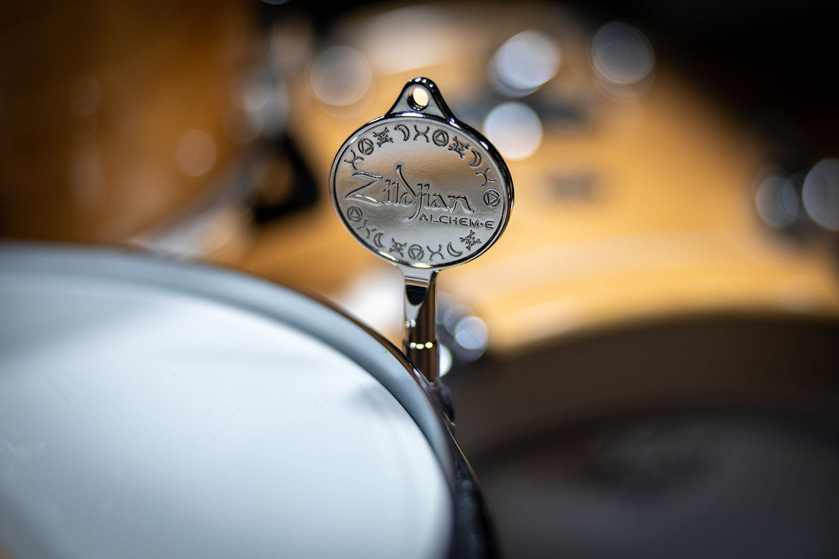 ZXDK0011 Black Chrome Drum Tuning Key with Alchem-E Logo