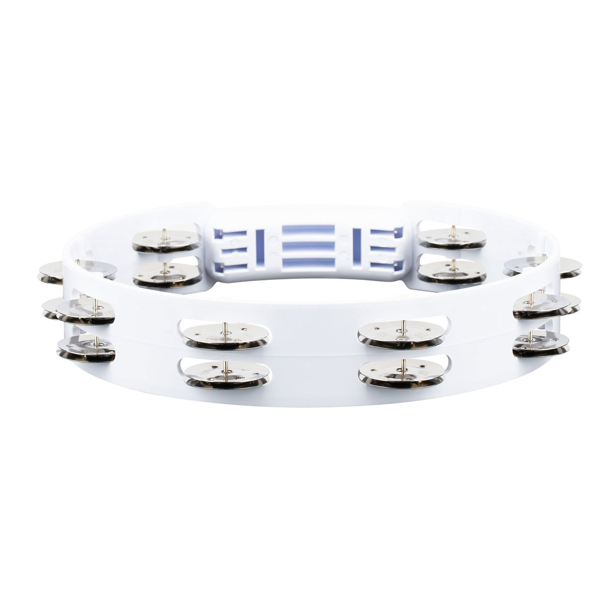 Tambourine ABS White 25CM 1R Cymb