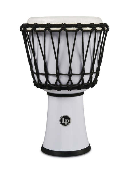 Latin Percussion LP1607WH DJEMBE WORLD 7-INCH ROPE TUNED CIRCLE WHITE