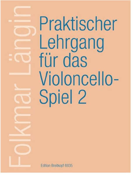 Edition Breitkopf Langin Folkmar - Lehrgang Violoncellospiel 2 - Cello