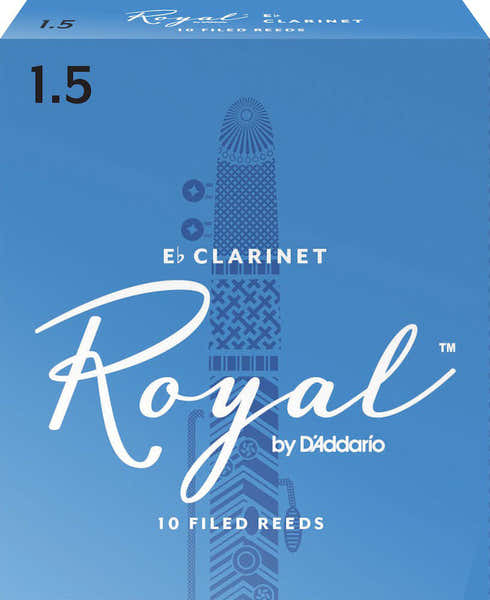 RBB1015 - RICO ROYAL Eb CLARINET REEDS FORCE 1.5 BOX OF 10